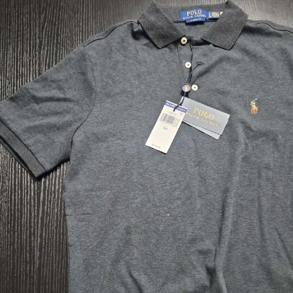 Polo by Ralph Lauren Dark Charcoal Gray Short-Sleeve Polo - Picture 2 of 4